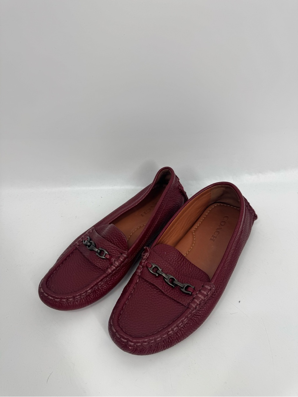 Coach Crosby Turnlock Driver Leather Loafer Size 7.5B - Picture 3 of 11